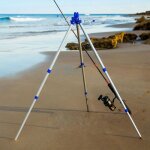 Porte - canne trpied rglable support pour canne  pche