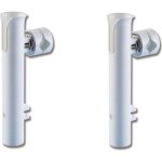 Porte canne pour tube 22 / 25mm ( lot de 2 ) orientable en plastique pche bateau