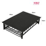 Porte - capsules caf distributeur de capsule the - yec - noir + argent - rectangulaire - contemporain ...