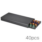 Porte capsules pr�sentoir distributeur tiroir de rangement m�tal stockage pour machine � caf� - 40 capsules ...