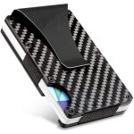 Porte - carte crdit - zgeer - etui rigide - aluminium et fibre de carbone - rfid - noir