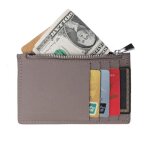 Porte - cartes monnaies fin tout - en - un en cuir véritable pour femme et homme - gris - gallantry Porte - cartes monnaies fin tout - en - un en cuir véritable pour femme et homme - gris - gallantry