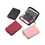 Porte carte - non sp�cifi� - 3 pi�ces - cuir pu - 12 compartiments - design minimaliste