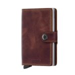 Porte - carte - secrid - miniwallet vintage - cuir pleine fleur - couleur: ochre - anti - piratage