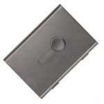 Porte - cartes de visite - inf - grande capacit - acier inoxydable - mixte - gris