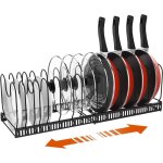 Porte casseroles range couverclerangement casserole range assiette support pour organisateur de plateaux ...