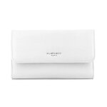 Porte - ch�quier femme en cuir souple blanc flora co paris - tendance et qualit�