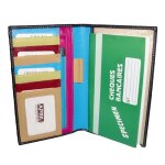 Porte chquier intrieur multicouleur cuir rf 28631 noir (6 couleurs disponible)