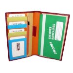 Porte chquier intrieur multicouleur cuir rf 28631 rouge (6 couleurs disponible)