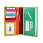 Porte chquier intrieur multicouleur cuir rf 28631 vert (6 couleurs disponible)