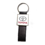 Porte - cl�s acier - simili cuir classic - toyota blanc