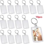 Porte - cls photo - transparent - acrylique - 10pcs - rutilisable - durable
