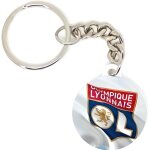 Porte cl badge football olympique lyonnais personnalisation ides cadeaux