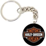 Porte cl� badge harley davidson moto biker id�e cadeaux logo personnalisation