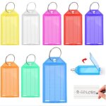 Porte - cls avec tiquettes - 48 pices - plastique - 8 couleurs - 5 cm - solide et durable