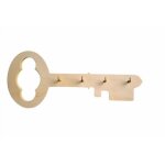 Porte - cls clef - 8. 5x20 cm - bois - artemio