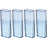 Lot de 4 porte - cotons - tiges pour voyage mini �tui de voyage bo�te � cotons - tiges pour maquillage ...