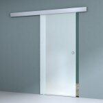 Porte coulissante int�rieur 90 x 205cm sogood amalfi ts12 - 900 porte glissante opaque avec poign�e ronde ...