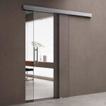Porte coulissante sogood amalfi ts20 - 1025 avec amortisseur 1025x205cm verre de securite esg transparent ... Porte coulissante sogood amalfi ts20 - 1025 avec amortisseur 1025x205cm verre de securite esg transparent ...