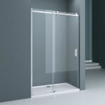 Porte de douche 155cm pour niche sogood teramo4 paroi de douche avec porte coulissante en verre de s�curit� ...