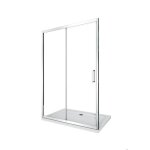 Porte de douche de 6 mm pour installation en niche h. 190 avec overture coulissante ? 105 - 110 cm