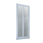 Porte douche en niche saloon 90 cm h 185 en acrylique mod. delta Porte douche en niche saloon 90 cm h 185 en acrylique mod. delta