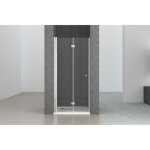 Porte de douche pliable pour niche 90x190 sogood teramo26 pare douche en verre de sécurité 6mm transparent ... Porte de douche pliable pour niche 90x190 sogood teramo26 pare douche en verre de sécurité 6mm transparent ...
