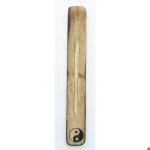 Porte - encens en bois de manguier motif yin yang