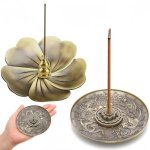 Porte - encens bouddha porte encens btons de lotus en laiton support  encens 2 pcs vintage porte - ...
