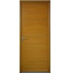 Porte dentree bois pleine laura h215xl90 p droit cotes tableau + poignee et barillet ( ref 010723no)