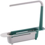 Porte eponge evier cuisine organiseur dvier tlescopique support de rangement tlescopique rglable ...