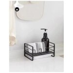 Porte - ponge - organisateur de cuisine - noir - anti - rouille - design moderne - facile  nettoyer ...