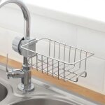 Porte - Éponge de robinet de cuisine en acier inoxydable pour savon / Éponges / chiffon / shampooing ... Porte - Éponge de robinet de cuisine en acier inoxydable pour savon / Éponges / chiffon / shampooing ...