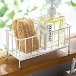 Porte - �ponge sans per�age (blanc) - porte - �ponge de cuisine - organiseur d�vier pour la cuisine