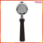 Porte - filtre � caf� - akozon - 51 mm 3 oreilles - inox 304 - poign�e bois de santal - sans fond