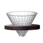 Porte - filtres � caf� r�utilisables v60 paniers � caf� goutte - � - goutte en verre sur support tasse ...