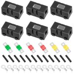Porte - fusible voiture - jozsi - 6 pi�ces - midi fusibles 40a 50a 60a - mat�riau pa66 durable