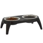 Porte gamelles + 2 gamelles de voyage pliable 39. 5x21. 5x12cm