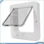 Porte intelligente pour chat chati�re � capteur automatique porte pour animaux de compagnie avec t�l�commande ...