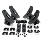 Wiltec lot 4 pi�ces de galerie de toit pour cano�s et kayaks - 225 x 83 x 11 cm - charge max. 70 kg - ...