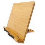 Porte livre support livre - pupitre de lecture support tablette bois lutrin de lecture (s: 28 x 21 cm ...