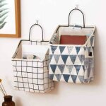 Porte - magazines 2 pices en mtal coton et lin porte - revues mural porte - revues porte - revues dcoratif ...