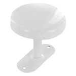 Porte - manteau - cime - 1 t�te - laqu� blanc - m�tal - 105 cm de longueur