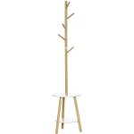 Homcom - porte - manteau - bambou - 39. 5x39. 5x171cm - bois naturel Homcom - porte - manteau - bambou - 39. 5x39. 5x171cm - bois naturel