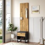 Porte - manteau avec tagre  chaussures - meuble d?entre avec banc - style industriel