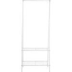 Porte - manteau multi - usage portant � v�tement avec rangement chaussure - blanc - meuble d?entr�e