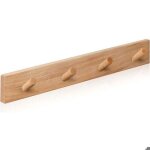 Porte manteau mural bois - 4 crochets ? pat�re murale ? porte manteau mural design pour entr�e salle ...