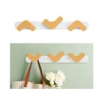 Porte manteau mural - jaune - 3 crochets - design enfant - installation facile - mat�riau s�r