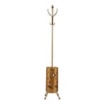 Porte - manteau porte - parapluie - métal - doré - 44 x 185 x 44 cm - Élégant - rangement intérieur Porte - manteau porte - parapluie - métal - doré - 44 x 185 x 44 cm - Élégant - rangement intérieur