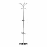 Porte manteaux / parapluie en mtal blanc